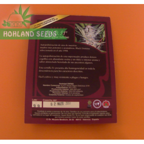 S.A.D. S1 Sweet Afghani Delicious S.A.D. S1 Sweet Afghani Delicious